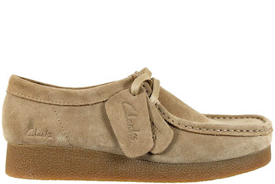 salg af CLARKS WALLABEE EVOSH DARK SAND SUEDE SHOE