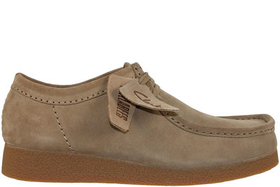 salg af CLARKS WALLABEE EVO G DARK SAND SUEDE ORIGINAL