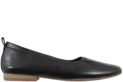 salg af CLARKS FAWNA SOFT BALLERINA I SORT GLAT SKIND