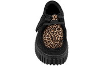 CLARKS TORHILL BEE LEOPARD SKO I SORT RUSKIND