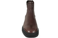 CLARKS - BADBURY EASY STØVLE I MØRKEBRUNT GLAT SKIND