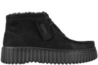 salg af CLARKS TORHILL MOSS STØVLE I SORT RUSKIND
