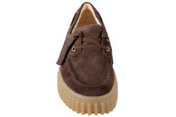 CLARKS TORHILL BOAT DARK BROWN SUEDE