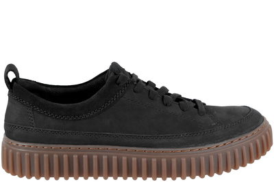 salg af CLARKS TORHILL LACE SKO I SORT NUBUCK