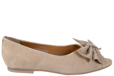 salg af COPENHAGEN SHOES - PARIS X YOU S BALLERINA I BEIGE RUSKIND
