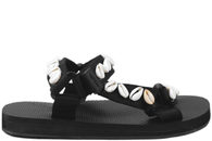 salg af STOCKHOLM DESIGN SORT SANDAL MED MUSLINGER