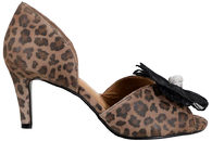 salg af COPENHAGEN SHOES CATLEEN STILET I OLIERET SKIND MED LEOPARDPRINT