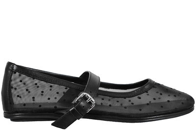 salg af COPENHAGEN SHOES BALLERINA NET DOTS BLACK