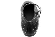 COPENHAGEN SHOES BALLERINA MED NITTER I SØLV