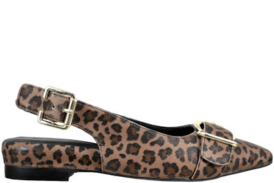 salg af COPENHAGEN SHOES CALL IT LOVE LEOPARD SLINGBACK I SKIND