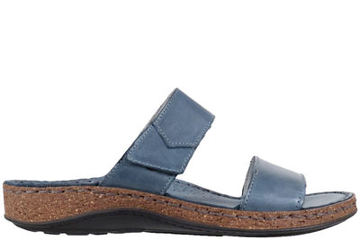 salg af COPENHAGEN SHOES DREAM COMFORT NEW EMMELY SLENTERS I BLÅ NUBUCK