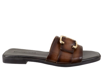 salg af COPENHAGEN SHOES KISS SLENTERS I MØRKEBRUNT GLAT SKIND