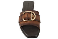 COPENHAGEN SHOES KISS SLENTERS I MØRKEBRUNT GLAT SKIND