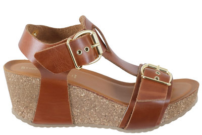 salg af COPENHAGEN SHOES DANCE AND SMILE COGNAC SANDAL