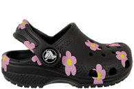 salg af CROCS CLASSIC FLOWER CLOG S I SORT GUMMI