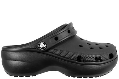 salg af CROCS CLASSIC PLATFORM CLOG W CLOGS I SORT GUMMI