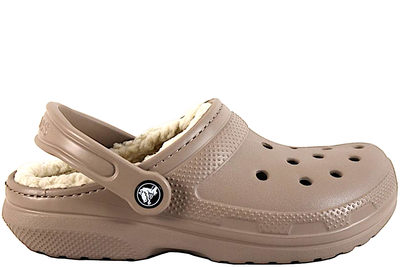 salg af CROCS CLASSIC LINED CLOG BEIGE MED FOER