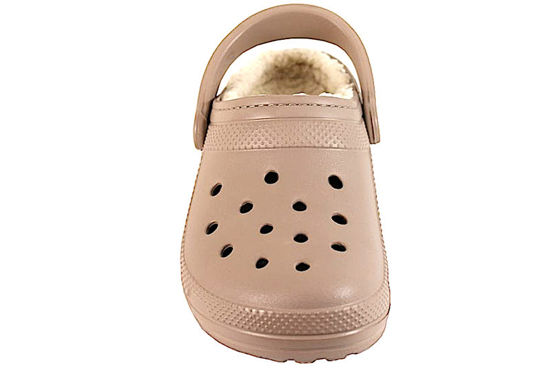 Hest Harden Maxim Køb CROCS CLASSIC LINED CLOG BEIGE MED FOER Her - Salg af Træsko til damer