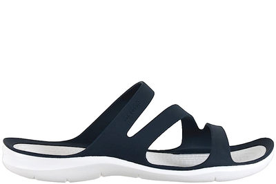 salg af CROCS SWIFTWATER SANDAL W NAVY WHITE BADESKO