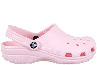 salg af CROCS CLASSIC PINK MILK CLOGS I LYSERØDT GUMMI