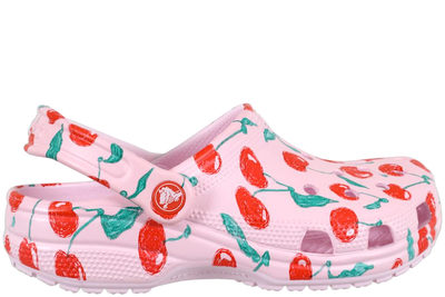salg af CROCS CLASSIC CLOGS I PINK GUMMI MED KIRSEBÆR