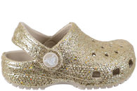 salg af CROCS CLASSIC CHUNKY GLITTER CLOGS I BEIGE GUMMI MED GLIMMER