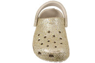 CROCS CLASSIC CHUNKY GLITTER CLOGS I BEIGE GUMMI MED GLIMMER