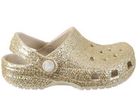 salg af CROCS CLASSIC CHUNKY GLITTER CLOGS MED GULD GLIMMER