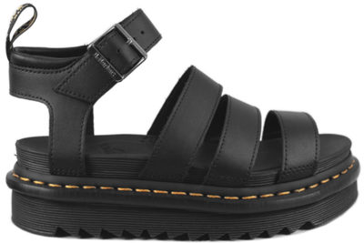 salg af DR. MARTENS BLAIRE LET SORT GLAT SKIND SANDAL