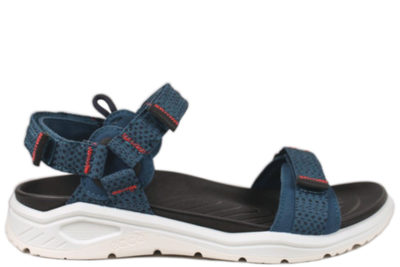 salg af ECCO X-TRINSIC BLÅ TEKSTIL SANDAL