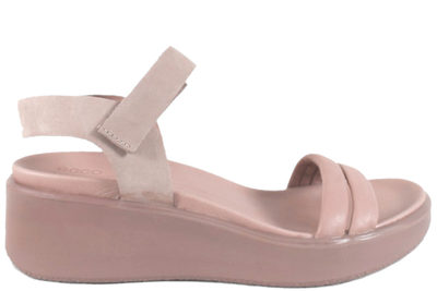 salg af ECCO FLOWT WEDGE LX LILLA SANDAL