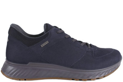 salg af ECCO EXOSTRIDE M BLÅ NUBUCK SKO