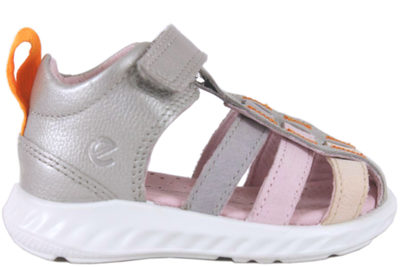 salg af ECCO SP.1 LITE INFANT SØLVFARVET SANDAL I SKIND