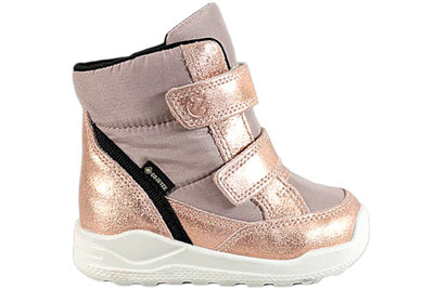 salg af ECCO URBAN MINI STØVLE I ROSA TEKSTIL OG SKIND