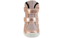 ECCO URBAN MINI STØVLE I ROSA TEKSTIL OG SKIND