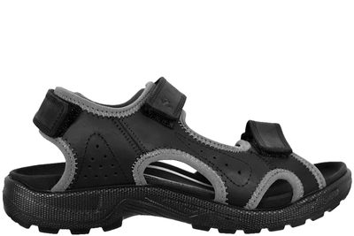 salg af ECCO HIKE SANDAL I SORT OLIERET SKIND