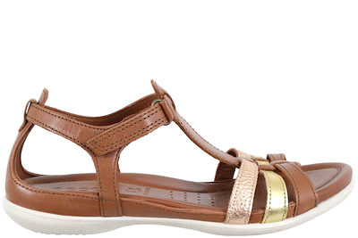 salg af ECCO FLASH SANDAL I BRUNT LÆDER