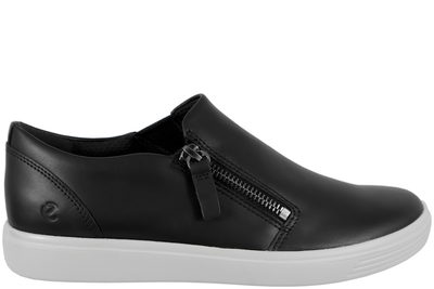 salg af ECCO CLASSIC SNEAKER W SKO I SORT GLAT SKIND