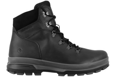 salg af ECCO RUGGED TRACK WP LACE BOOT STØVLE I SORT OLIERET SKIND