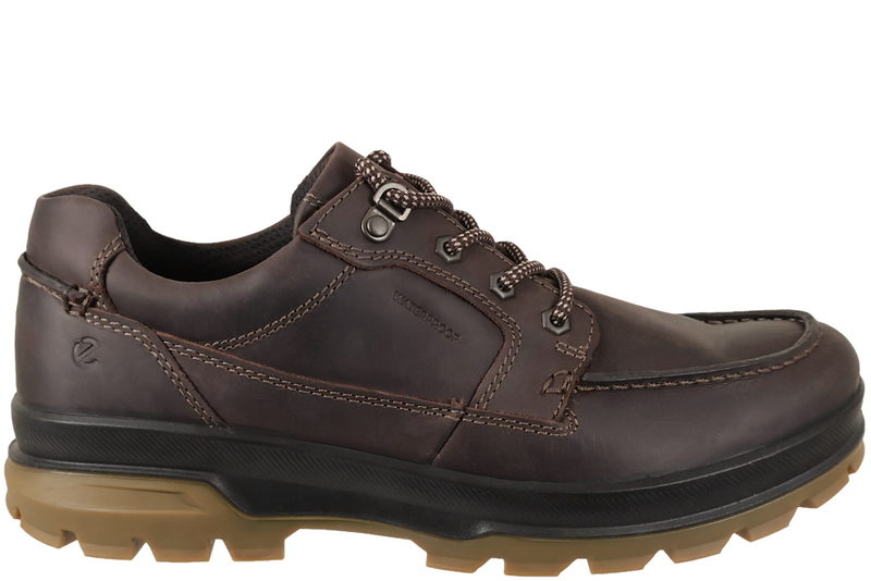 salg af ECCO RUGGED TRACK WP MOC TOE SKO I BRUNT OLIERET SKIND
