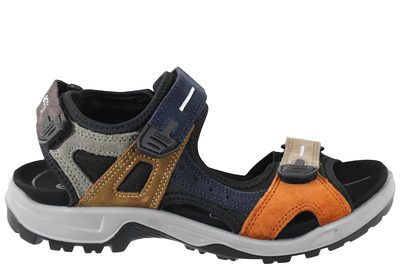 salg af ECCO OFFROAD SANDAL I MULTIFARVET OLIERET NUBUCK