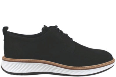 salg af ECCO ST. 1 HYBRID SORT OLIERET NUBUCK SKO