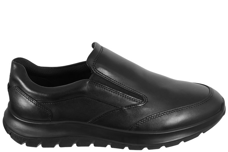 salg af ECCO CITY STRIDE HYTTESKO I SORT GLAT SKIND