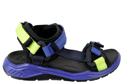 salg af ECCO X-TRINSIC K SANDAL I BLÅ TEKSTIL