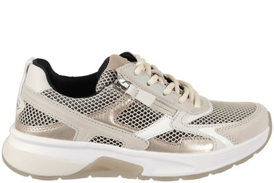 salg af GABOR ROLLING SOFT SKO I BEIGE SKIND OG TEKSTIL