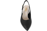 GABOR SLINGBACK PUMPS I SORT GLAT SKIND