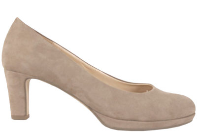 salg af GABOR VARM BEIGE PUMP I ALCANTARA