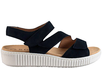 salg af GABOR LET VASKBAR SANDAL I BLÅ NUBUCK
