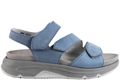 salg af GABOR ROLLINGSOFT SANDAL I BLÅ NUBUCK