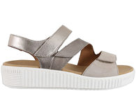 salg af GABOR METALLIC SØLV SANDAL I NUBUCK